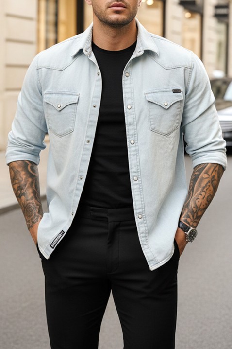 Koszula TORMER SKY, Kolor : błękitny, IVET.PL - Modna odzież