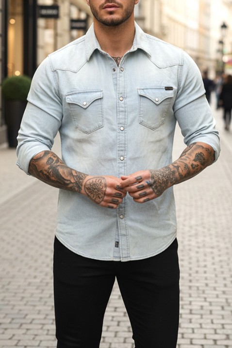 Koszula TORMER SKY, Kolor : błękitny, IVET.PL - Modna odzież