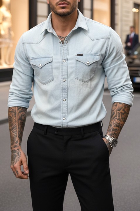 Koszula TORMER SKY, Kolor : błękitny, IVET.PL - Modna odzież