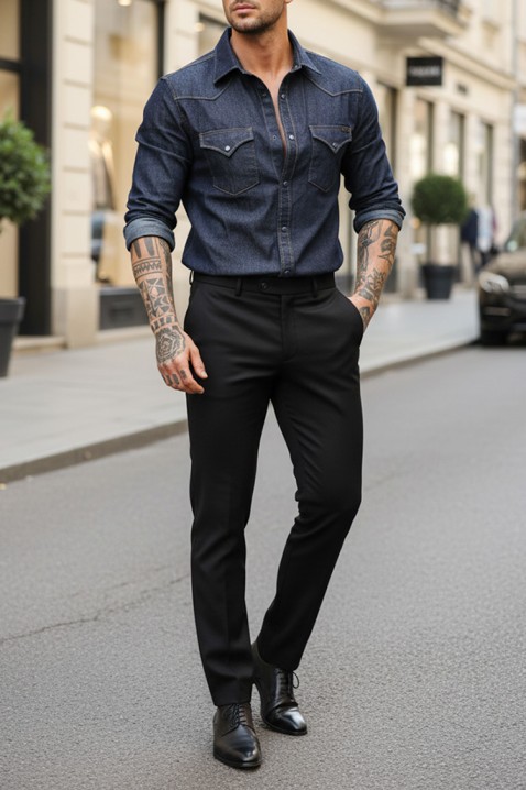 Koszula TORMER INDIGO, Kolor : indygo, IVET.PL - Modna odzież