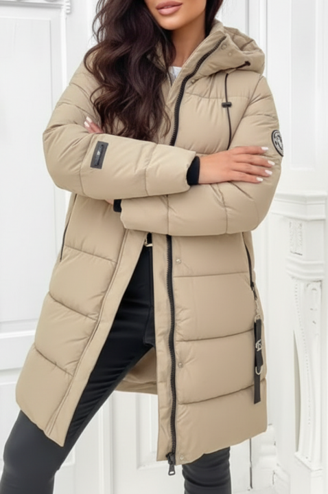 Kurtka ZIMRELDA BEIGE, Kolor :  beżowy, IVET.PL - Modna odzież