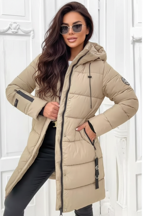 Kurtka ZIMRELDA BEIGE, Kolor :  beżowy, IVET.PL - Modna odzież