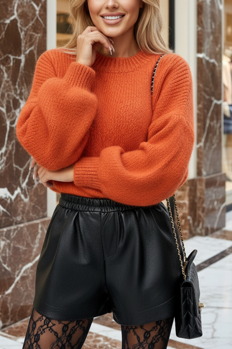 Sweter LEVILZA ORANGE, Kolor : pomarańczowy, IVET.PL - Modna odzież