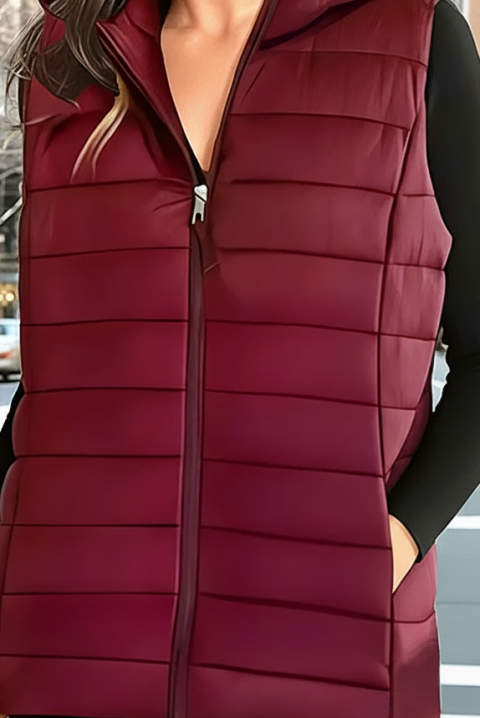 Kamizelka LOMEIRA BORDO, Kolor : bordowy, IVET.PL - Modna odzież