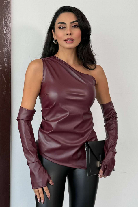 Top ATANALZA, Kolor : bordowy, IVET.PL - Modna odzież