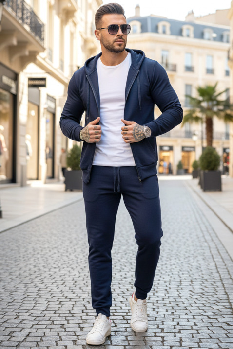 Komplet PAXEN NAVY, Kolor : granatowy, IVET.PL - Modna odzież