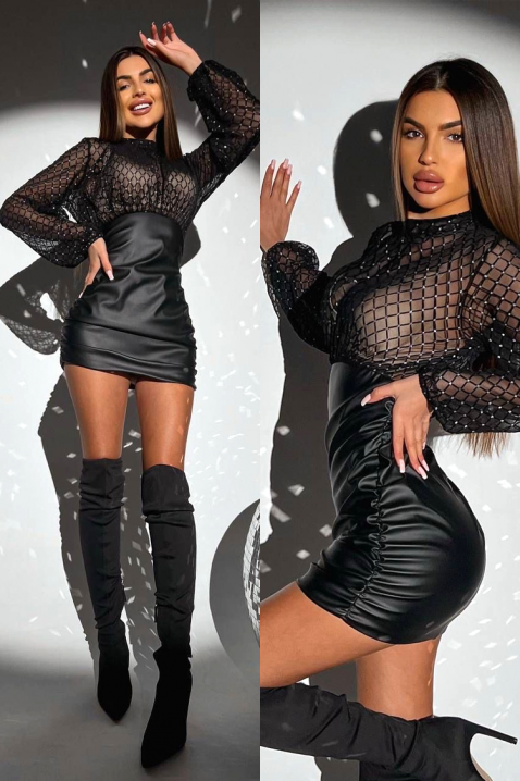 Sukienka MREZIYANA, Kolor : czarny, IVET.PL - Modna odzież