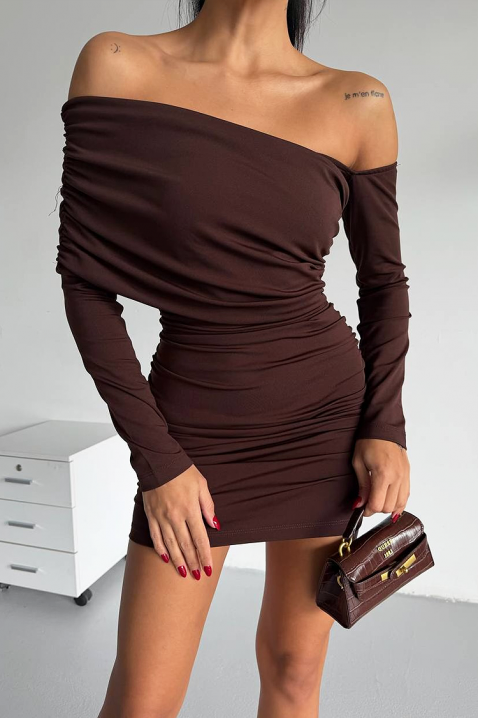 Sukienka LESGONZA BROWN, Kolor : brązowy, IVET.PL - Modna odzież