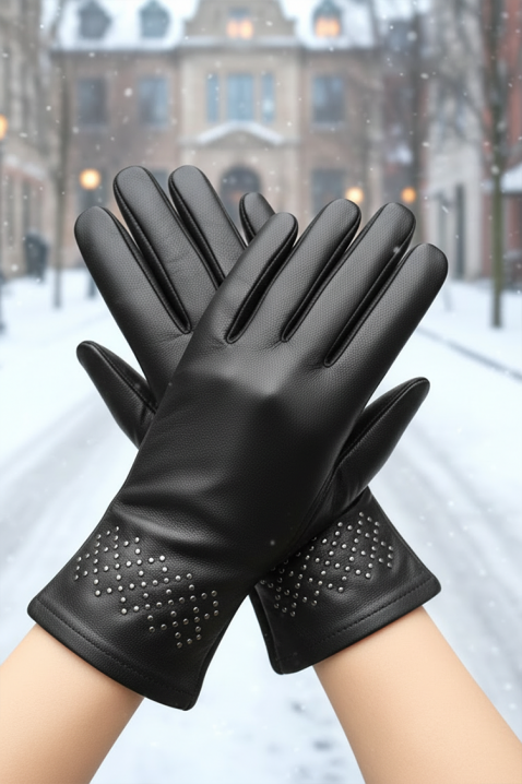 Rękawiczki VAKALZA BLACK, Kolor : czarny, IVET.PL - Modna odzież