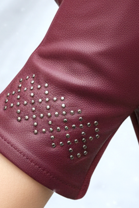 Rękawiczki VAKALZA BORDO, Kolor : bordowy, IVET.PL - Modna odzież