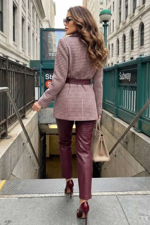 Marynarka SKAPILZA BORDO, Kolor : bordowy, IVET.PL - Modna odzież