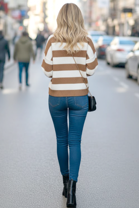 Sweter SARLANZA, Kolor : jasnobrązowy, IVET.PL - Modna odzież