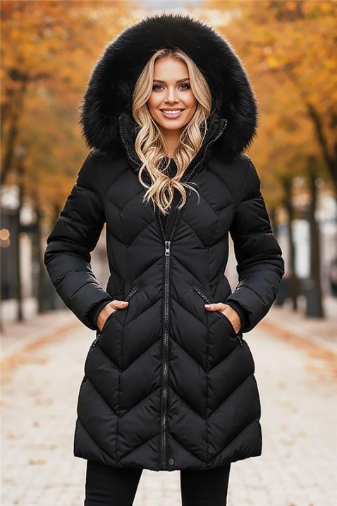 Kurtka CHIPARZA BLACK, Kolor : czarny, IVET.PL - Modna odzież