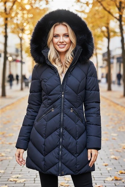 Kurtka CHIPARZA NAVY, Kolor : granatowy, IVET.PL - Modna odzież