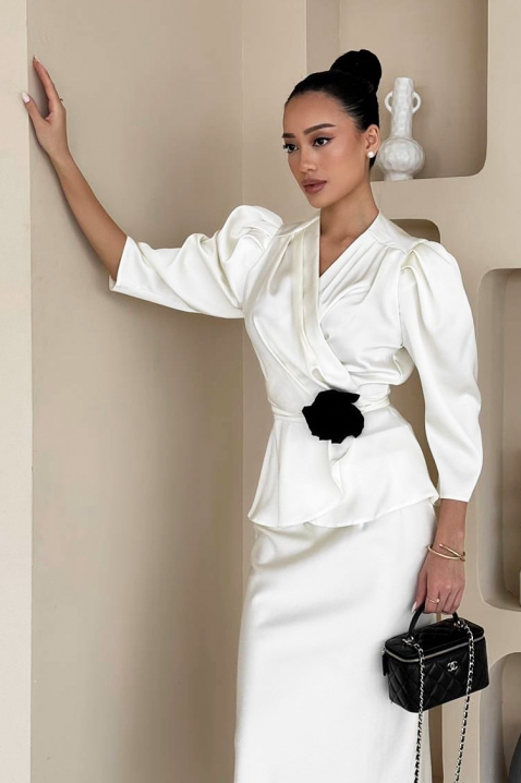 Komplet SATELZA WHITE, Kolor : biały, IVET.PL - Modna odzież