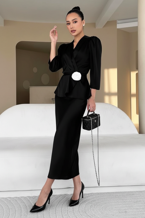 Komplet SATELZA BLACK, Kolor : czarny, IVET.PL - Modna odzież