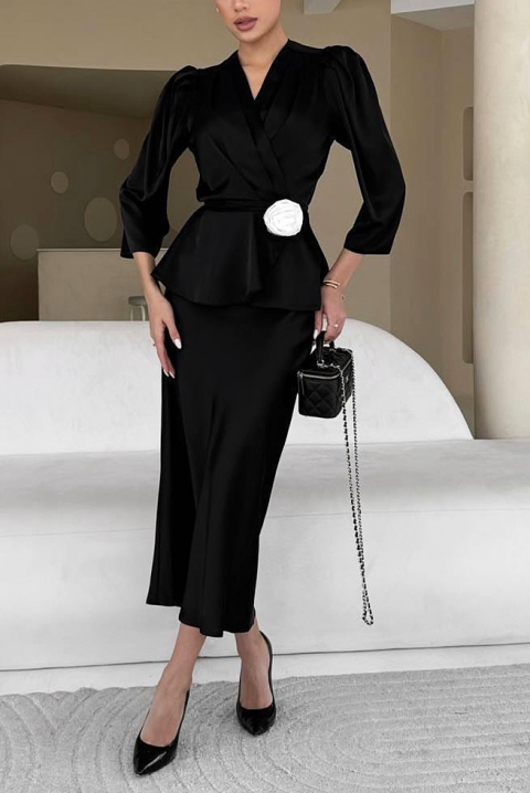 Komplet SATELZA BLACK, Kolor : czarny, IVET.PL - Modna odzież