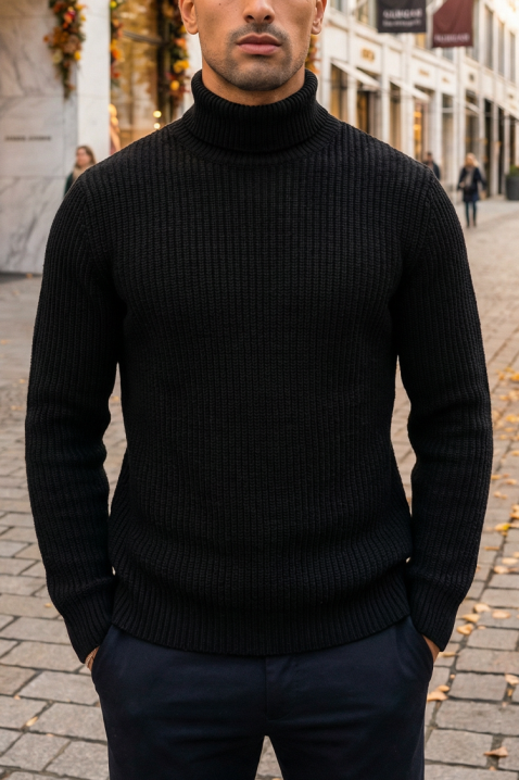 Golf BERFEN BLACK, Kolor : czarny, IVET.PL - Modna odzież