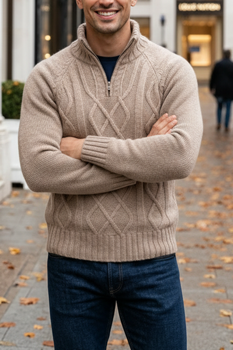 Sweter MOXORO BEIGE, Kolor :  beżowy, IVET.PL - Modna odzież