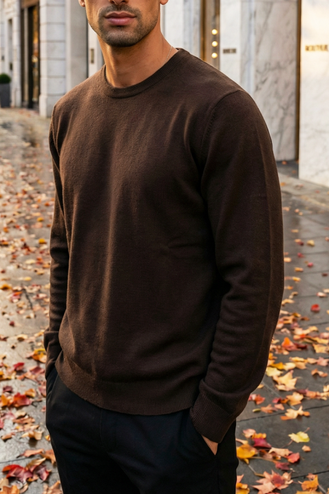 Sweter MILFIN BROWN, Kolor : brązowy, IVET.PL - Modna odzież