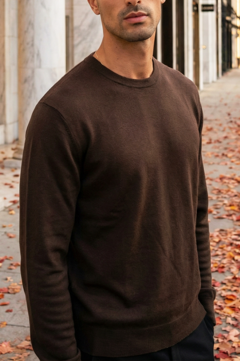 Sweter MILFIN BROWN, Kolor : brązowy, IVET.PL - Modna odzież