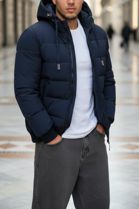 Kurtka MAXRONO, Kolor : granatowy, IVET.PL - Modna odzież