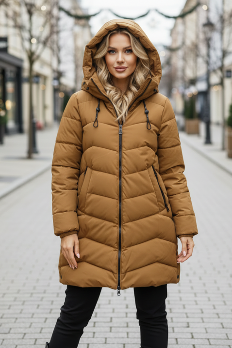 Kurtka KLAMILDA, Kolor : jasnobrązowy, IVET.PL - Modna odzież