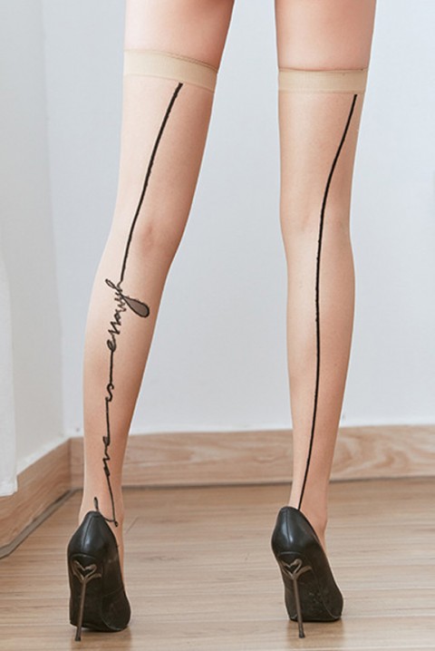 Pończochy DERINDA ECRU, Kolor : ecru, IVET.PL - Modna odzież