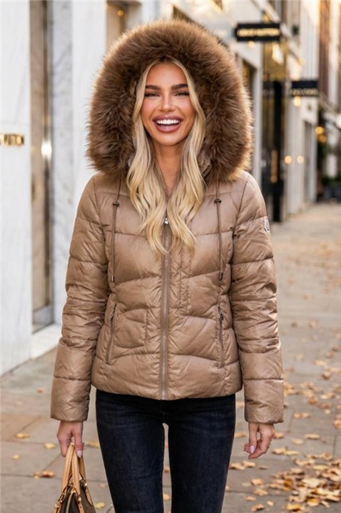 Kurtka PRAVOLZA BROWN, Kolor : brązowy, IVET.PL - Modna odzież