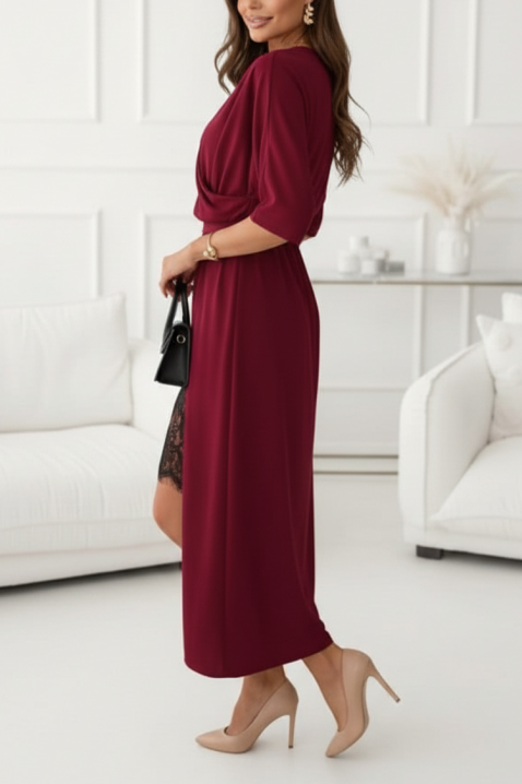 Sukienka ULVERZA BORDO, Kolor : bordowy, IVET.PL - Modna odzież