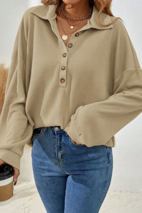 Bluzka RIPRELZA BEIGE, Kolor :  beżowy, IVET.PL - Modna odzież