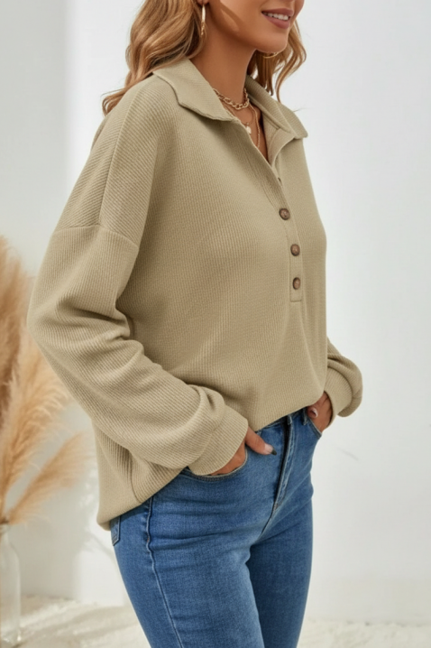 Bluzka RIPRELZA BEIGE, Kolor :  beżowy, IVET.PL - Modna odzież