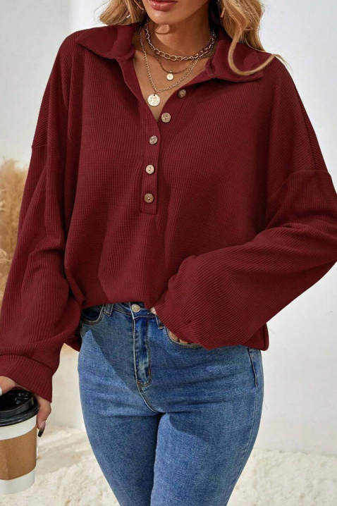 Bluzka RIPRELZA BORDO, Kolor : bordowy, IVET.PL - Modna odzież