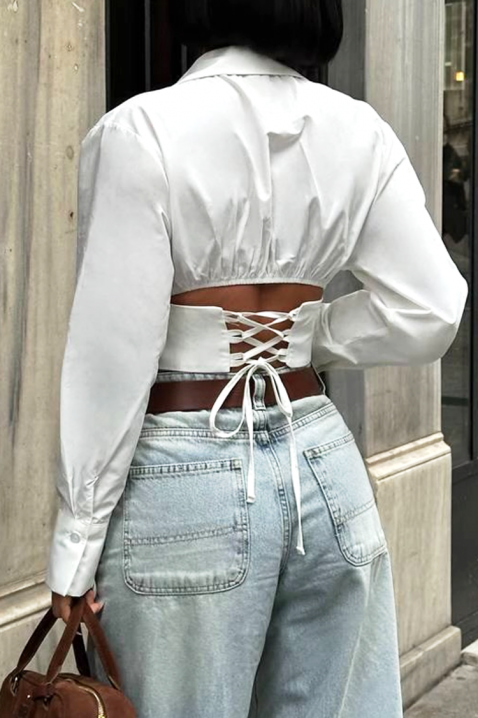 Koszula BANSOLTA WHITE, Kolor : biały, IVET.PL - Modna odzież