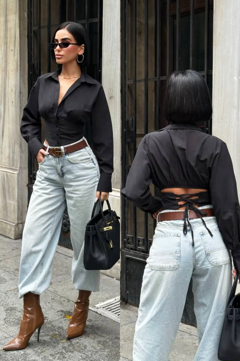 Koszula BANSOLTA BLACK, Kolor : czarny, IVET.PL - Modna odzież