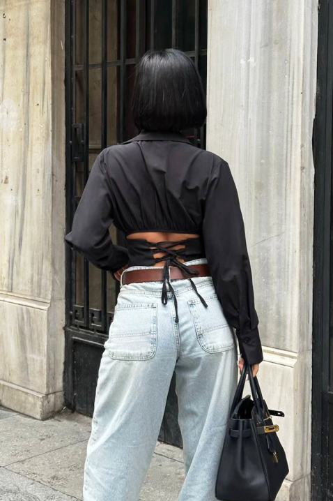 Koszula BANSOLTA BLACK, Kolor : czarny, IVET.PL - Modna odzież