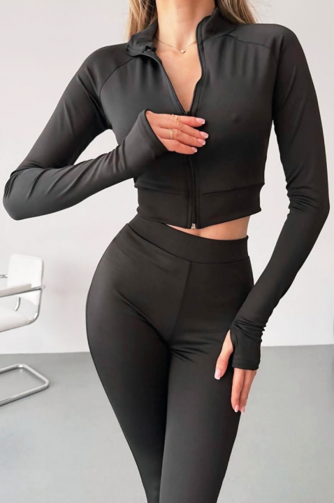 Komplet GANZIOLA, Kolor : czarny, IVET.PL - Modna odzież