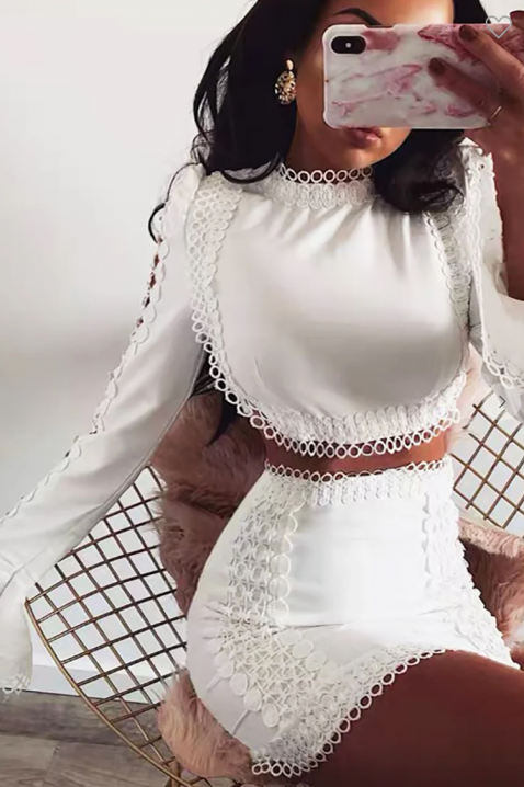 Komplet GORMELJA, Kolor : biały, IVET.PL - Modna odzież