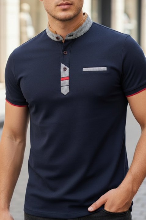 Koszulka MAGZO NAVY, Kolor : granatowy, IVET.PL - Modna odzież