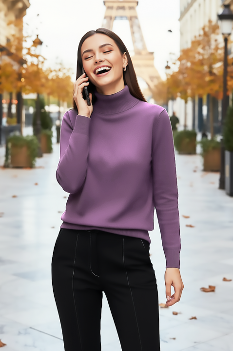 Sweter ERTIVOMA LILA, Kolor : fioletowy, IVET.PL - Modna odzież