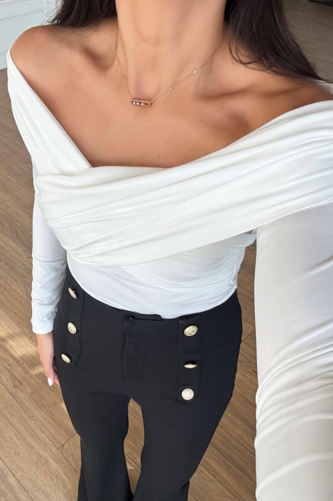 Bluzka DIOVERA WHITE, Kolor : biały, IVET.PL - Modna odzież