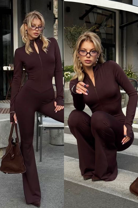 Kombinezon ELIZIRA, Kolor : brązowy, IVET.PL - Modna odzież