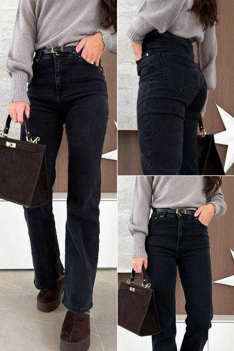 Jeansy ZALVREDA, Kolor : czarny, IVET.PL - Modna odzież