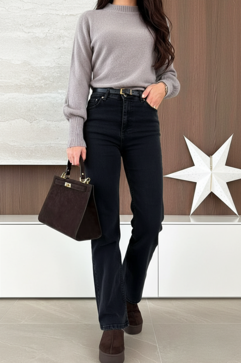 Jeansy ZALVREDA, Kolor : czarny, IVET.PL - Modna odzież