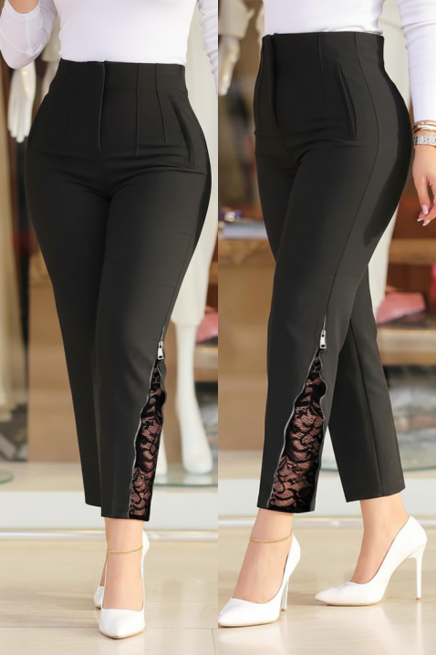 Spodnie TEVORGA, Kolor : czarny, IVET.PL - Modna odzież