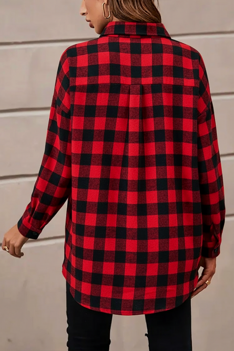 Koszula ABRONDA RED, Kolor : czerwony, IVET.PL - Modna odzież