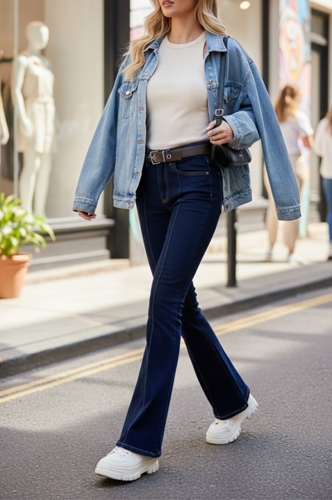 Jeansy ZAVRELDA, Kolor : granatowy, IVET.PL - Modna odzież