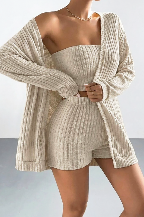 Komplet TREZILZA BEIGE, Kolor :  beżowy, IVET.PL - Modna odzież