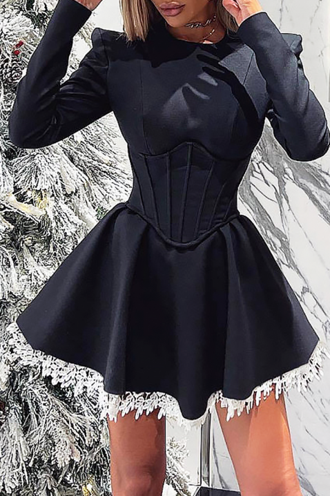 Sukienka DELKORZA, Kolor : czarny, IVET.PL - Modna odzież