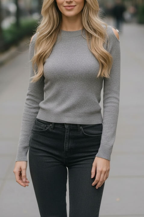 Sweter ABELMODA GREY, Kolor : szary, IVET.PL - Modna odzież